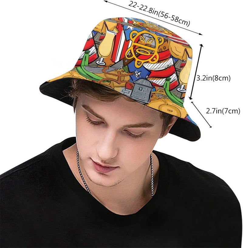 AKMCBSH Trendy Bucket Hat - Comfortable Packable Sun Beach Hat for Women Men, Perfect for Outdoor Activities Travel Hiking - Image 3
